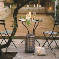 Uyuni LED Pillar Candle Nordic White 10,1 x 20 cm